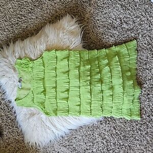 Speechless size 7 lime green flapper dress